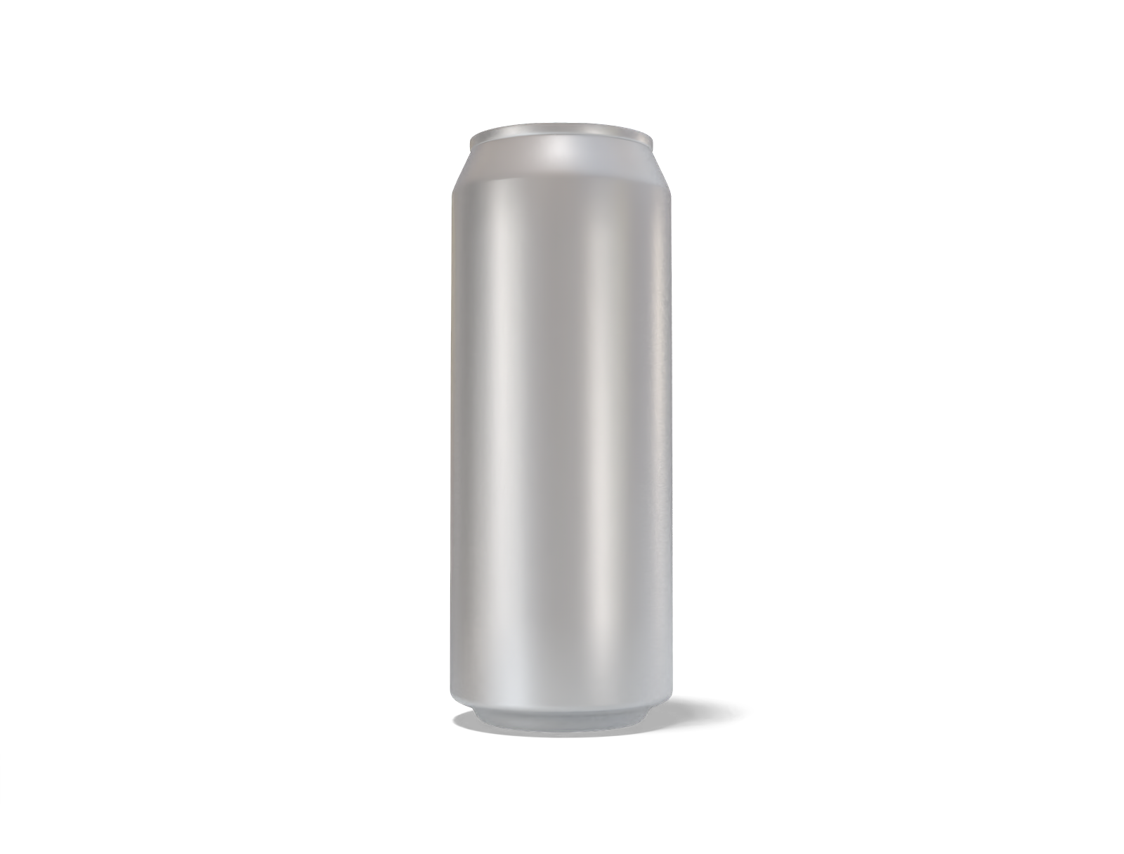 500 ml energy drink can — Matte metal