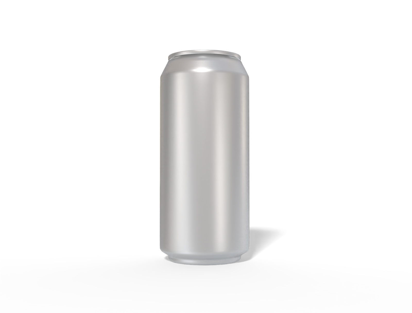 440 ml energy drink can — Matte metal