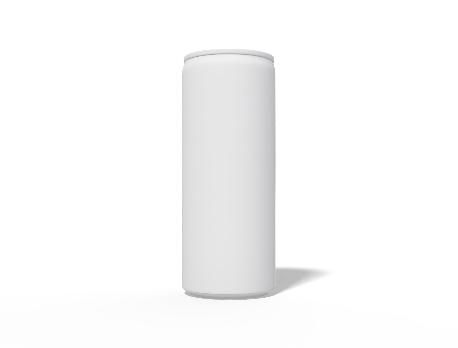 250 ml standard beer can — Matte metal