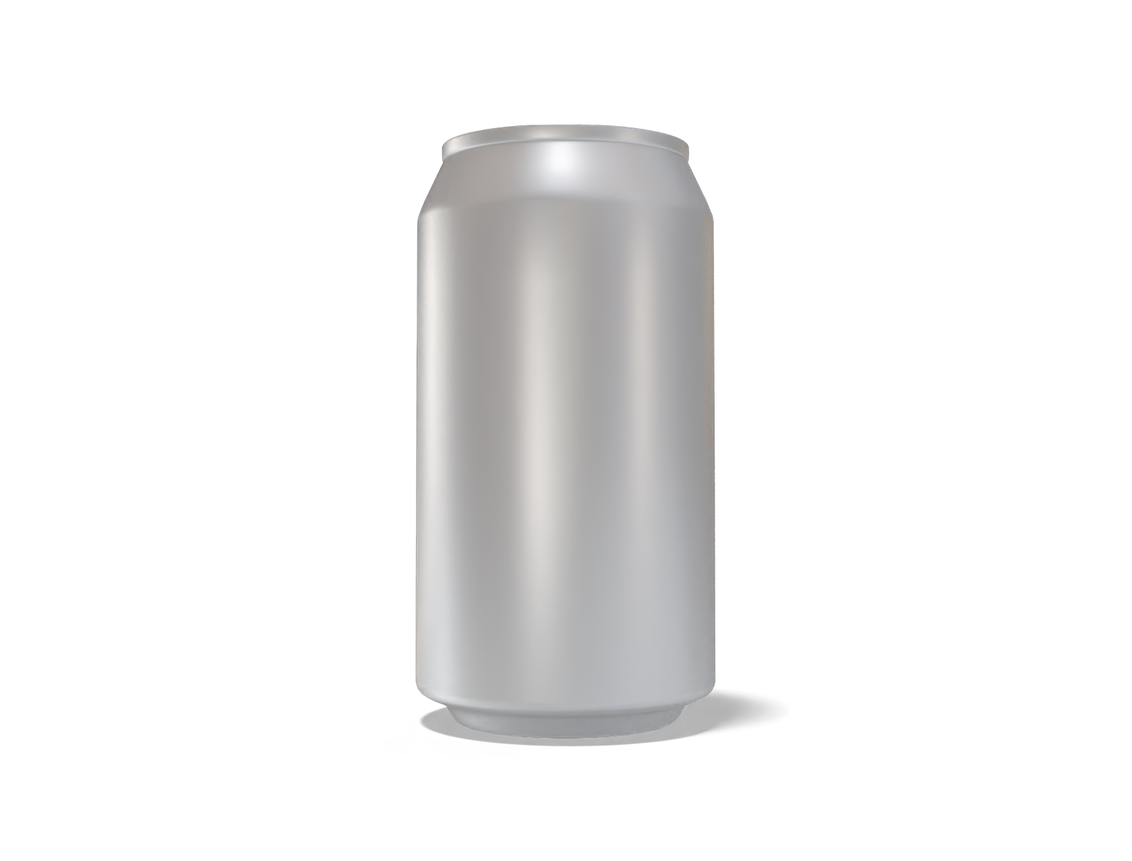 12 oz 355 ml beer can — Matte metal