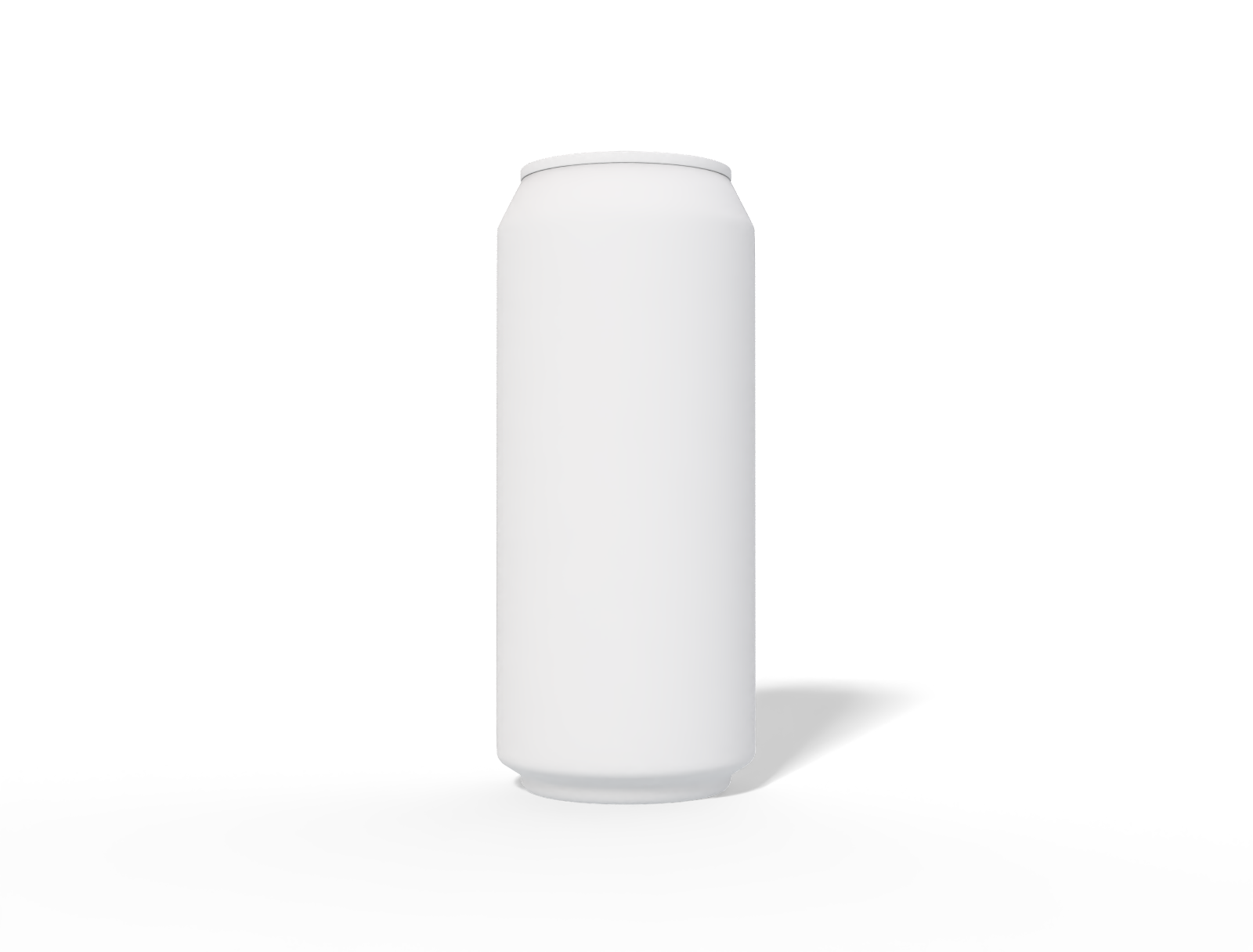 16 oz 473 ml beer can — Matte metal