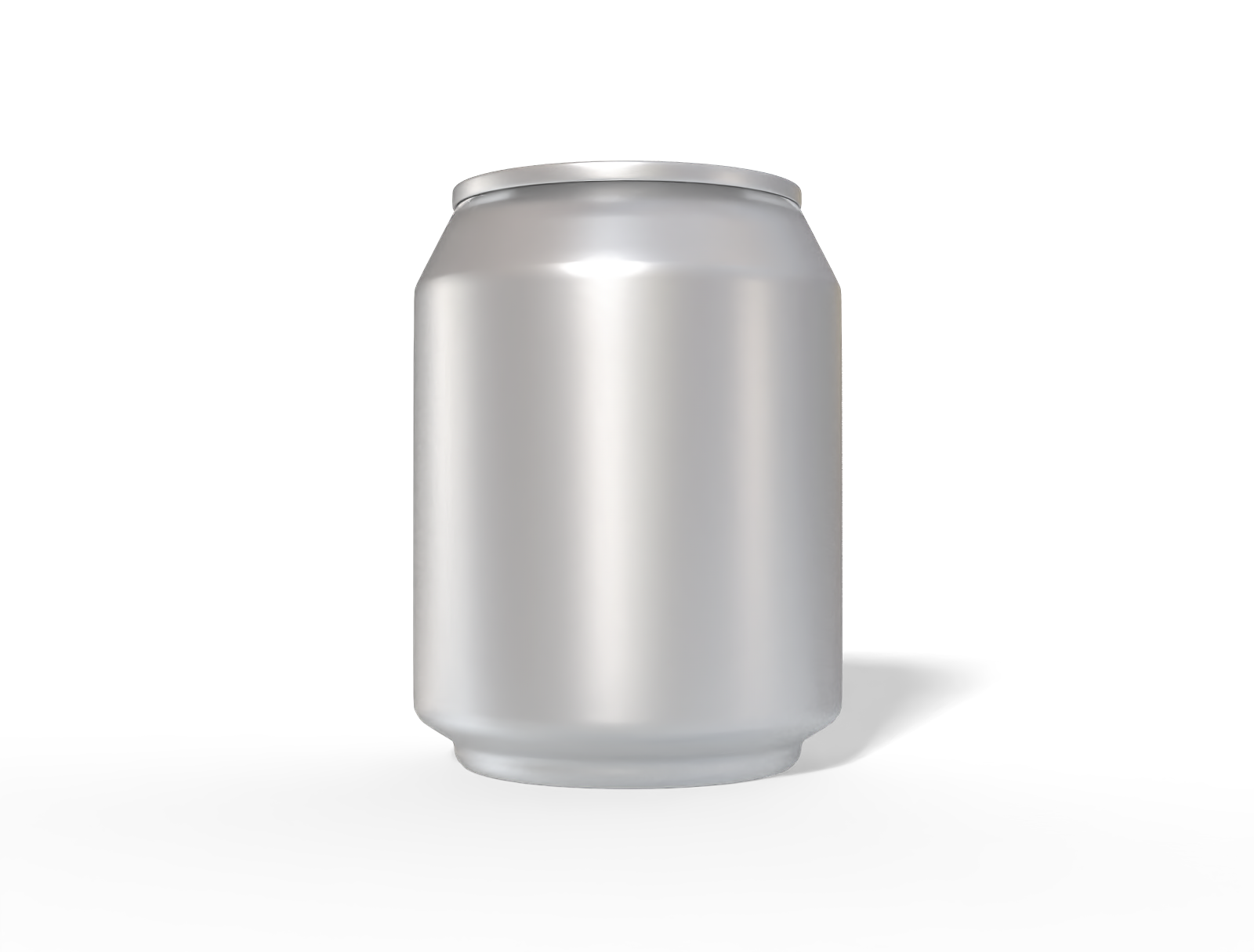 8 oz 237 ml beer can — Matte metal