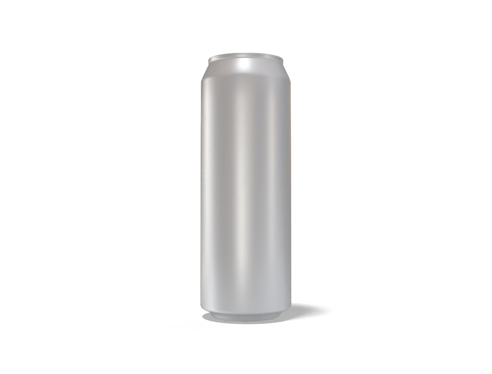 550 ml slim beer can — Matte metal