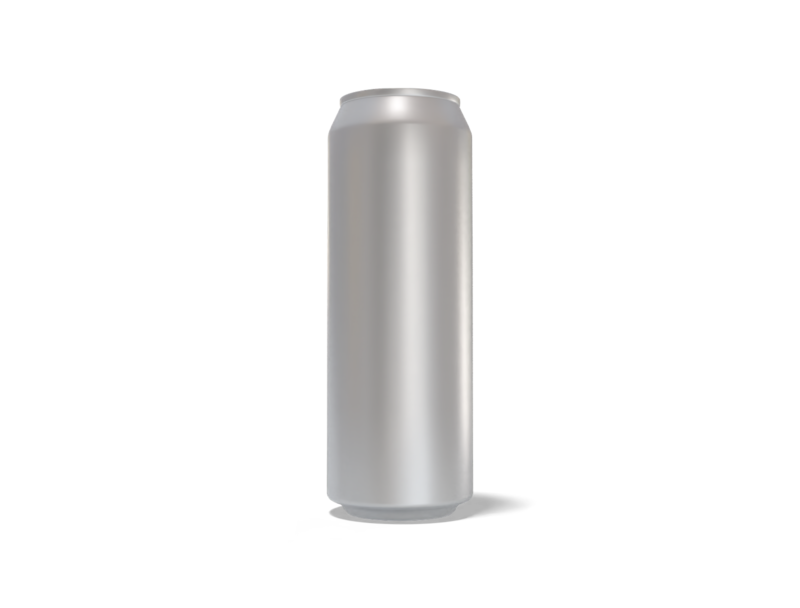 550 ml slim energy drink can — Matte metal