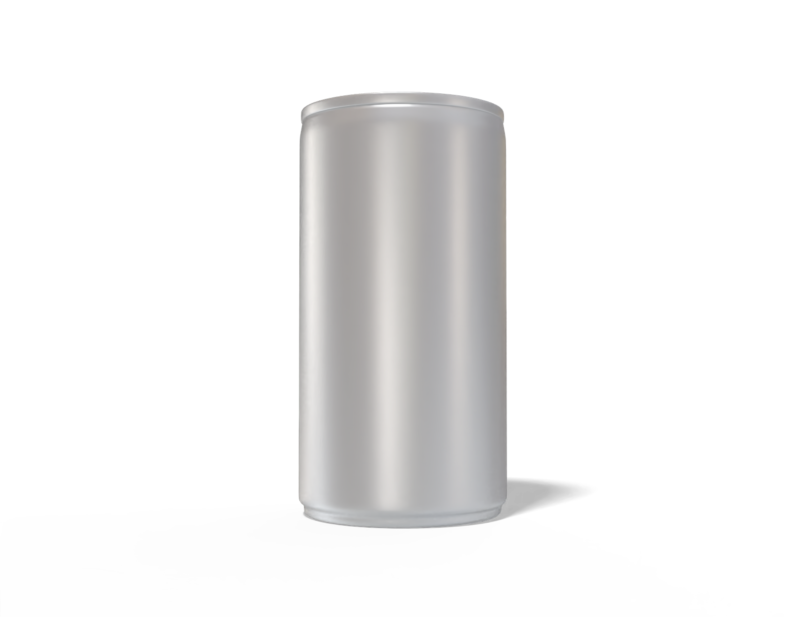 185 ml mini beer can — Matte metal
