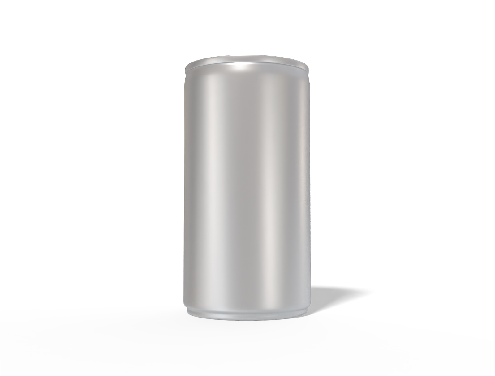 185 ml mini energy drink can — Matte metal