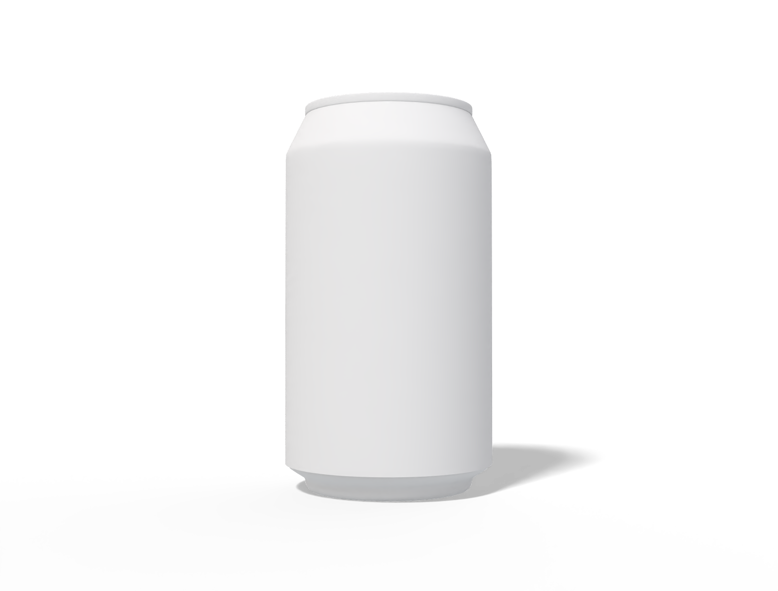 12 oz 355 ml beer can — Matte metal