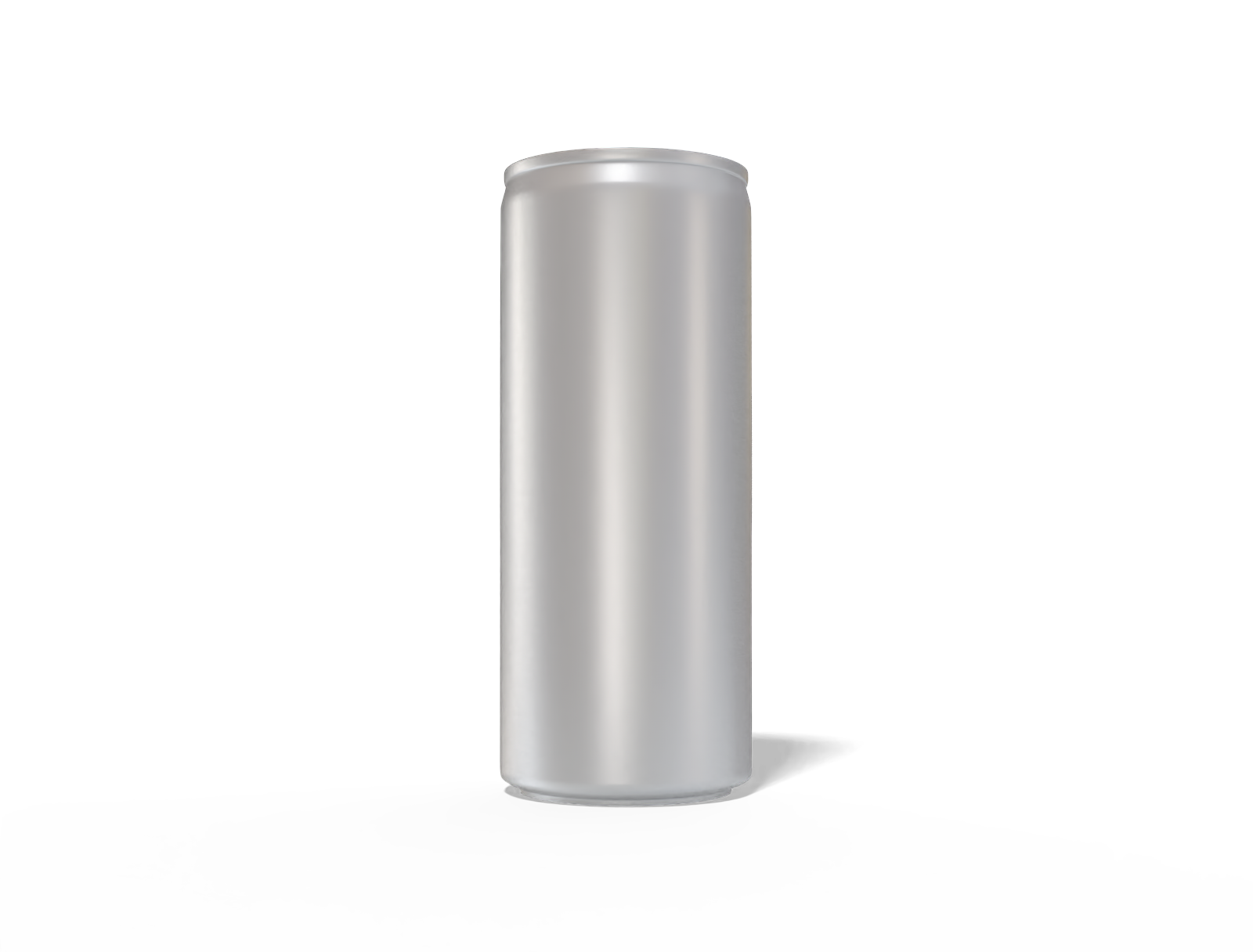 240 ml beer can — Matte metal
