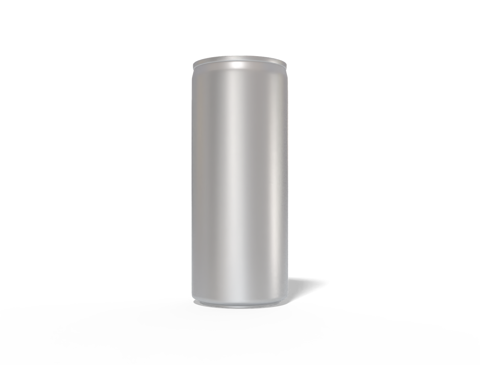 240 ml energy drink can — Matte metal