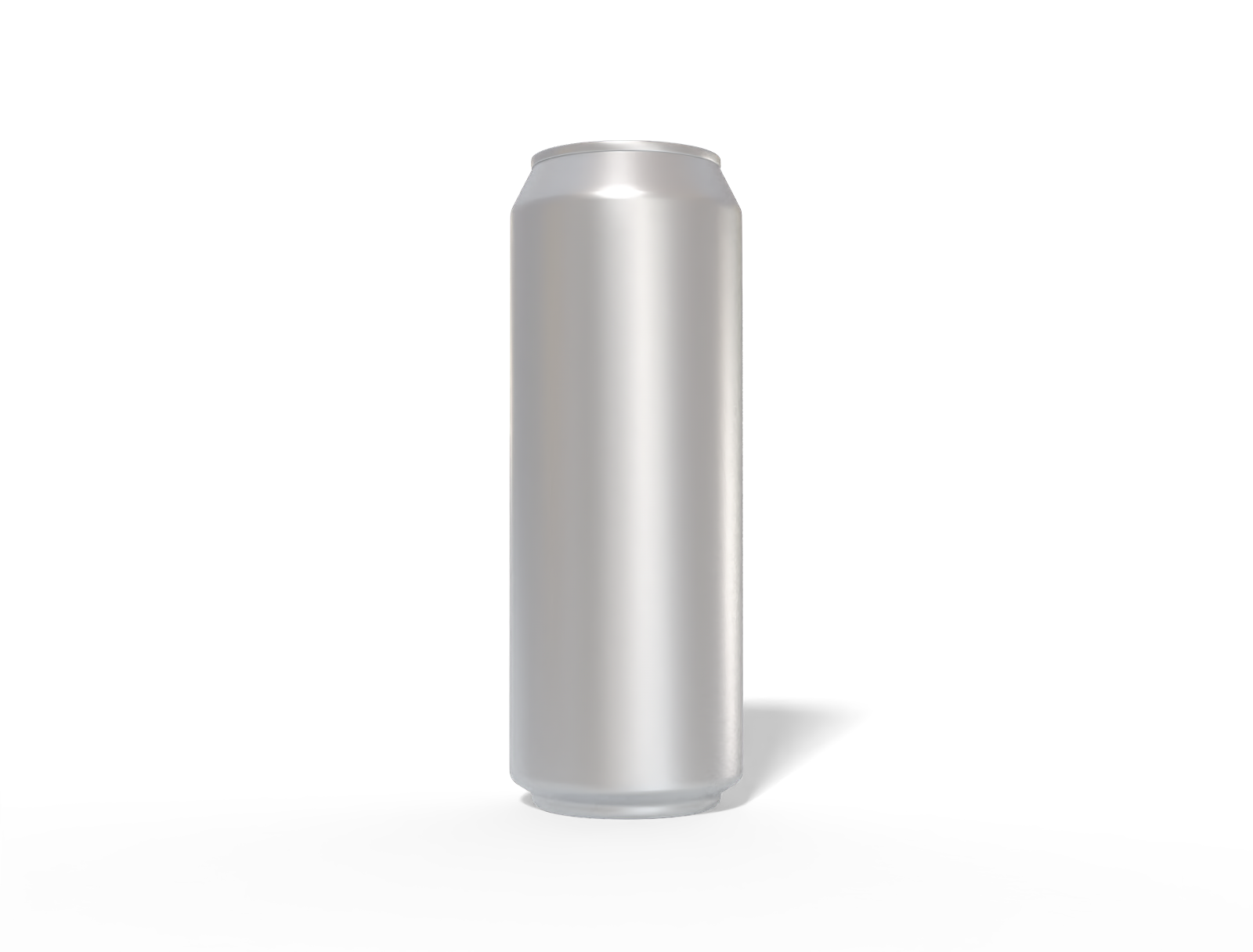 500 ml beer can — Matte metal