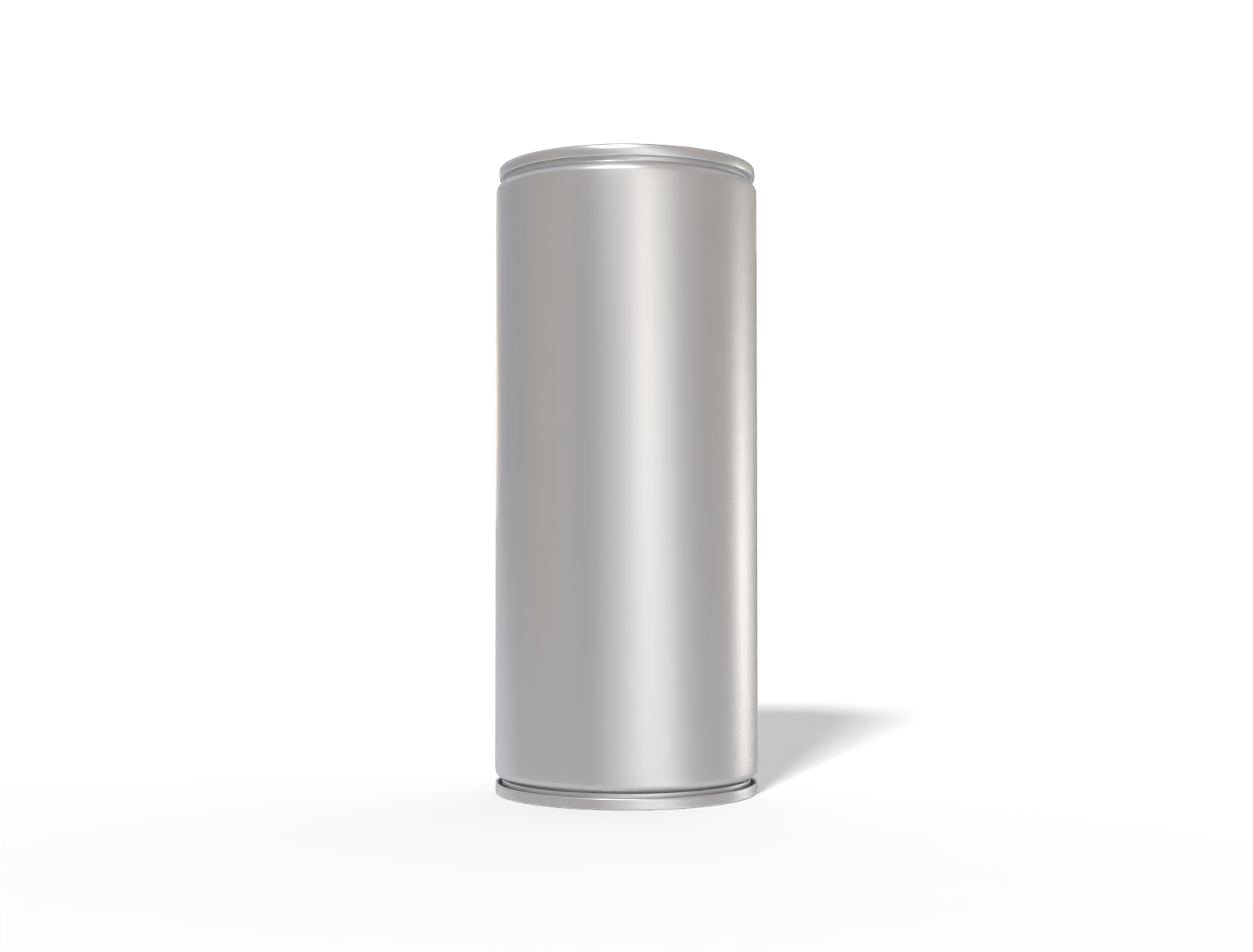 330 ml energy drink can — Matte metal