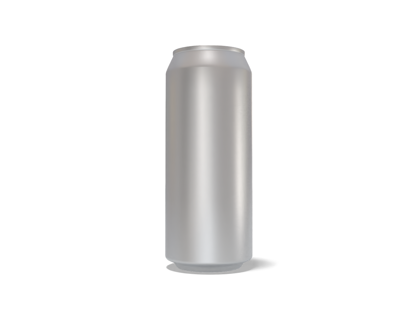 473 ml energy drink can — Matte metal
