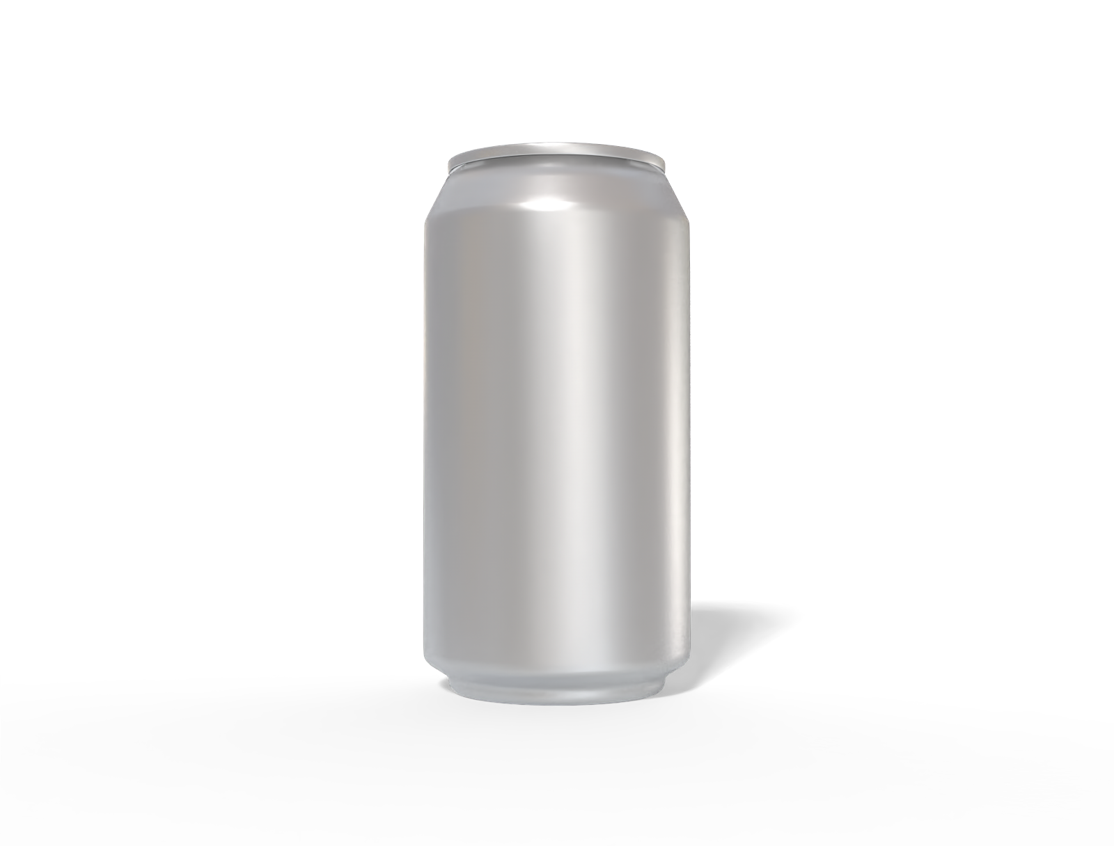 375 ml beer can — Matte metal