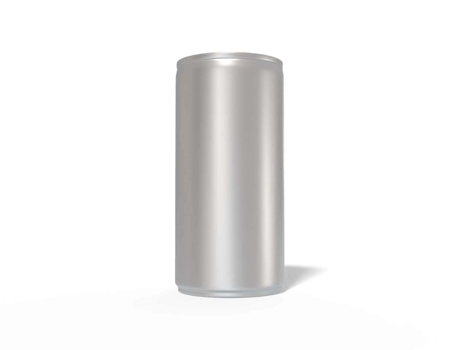 200 ml energy drink can — Matte metal