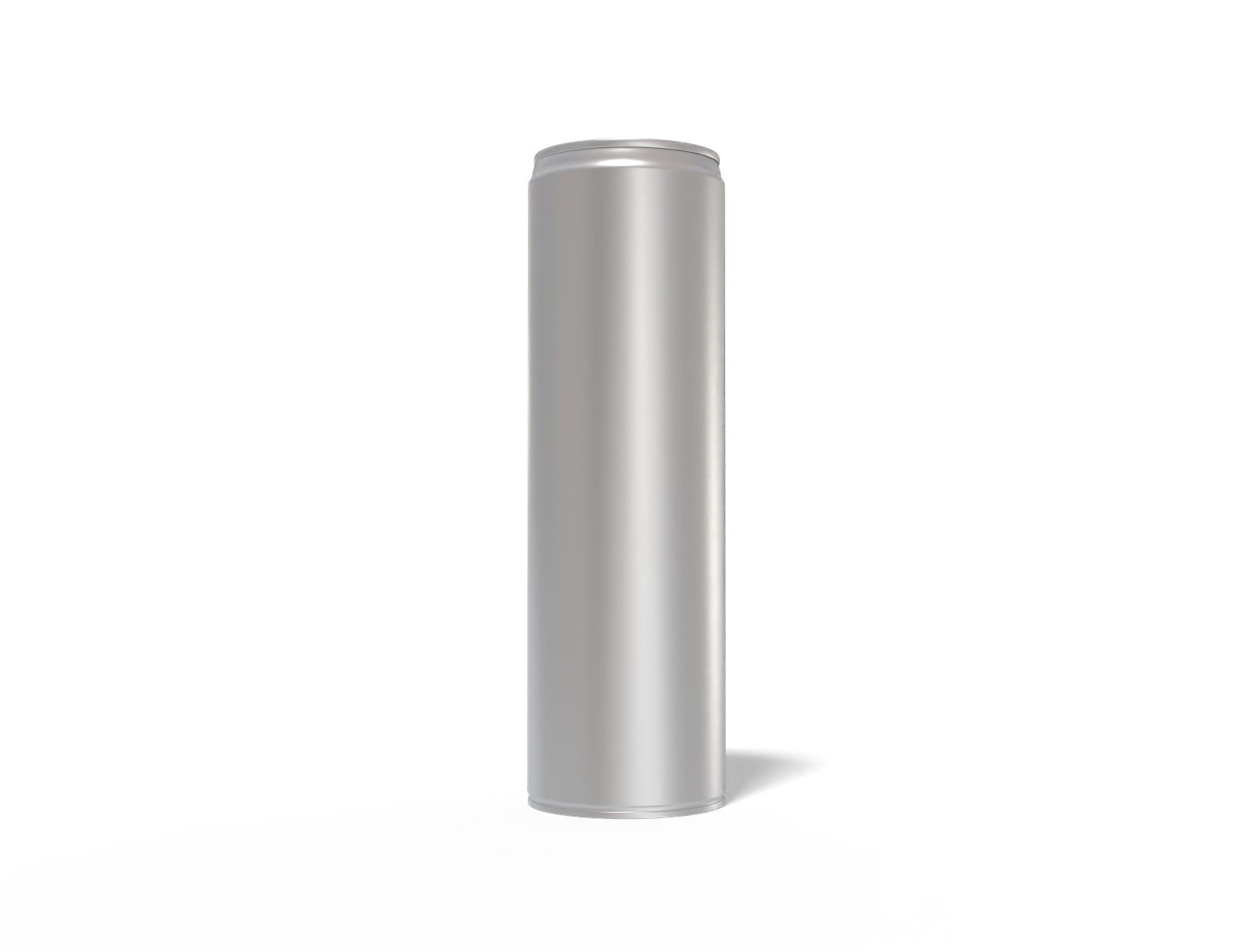 318 ml energy drink can — Matte metal