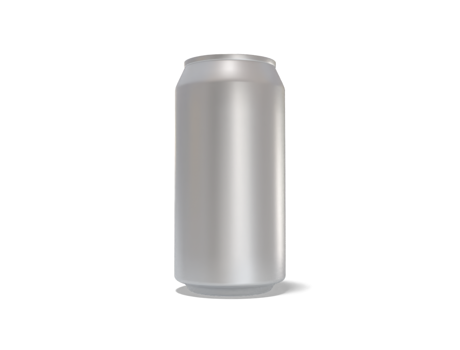 375 ml beer can — Matte metal
