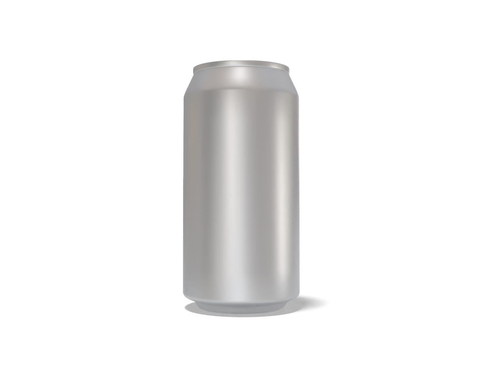 375 ml energy drink can — Matte metal