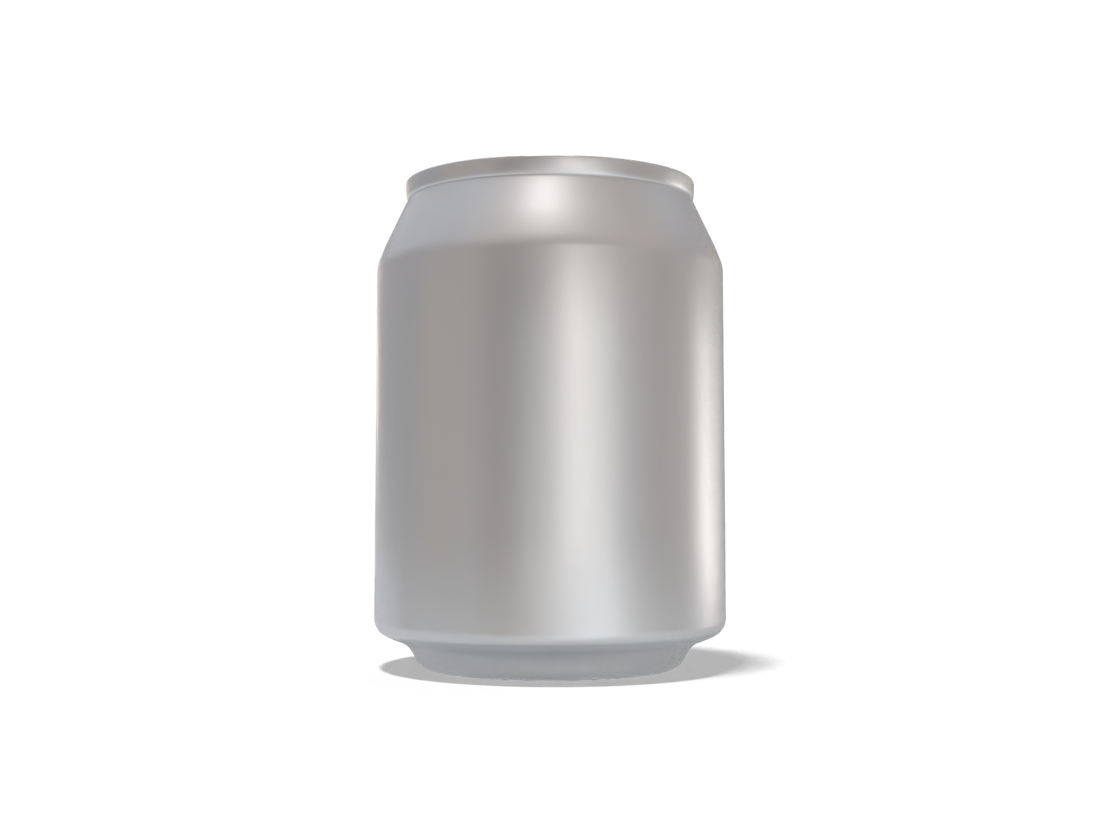 8 oz 237 ml mini beer can — Matte metal