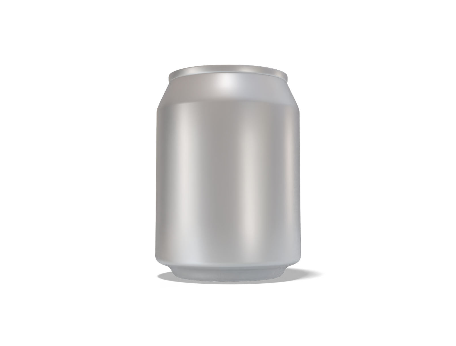 237 ml mini energy drink can — Matte metal