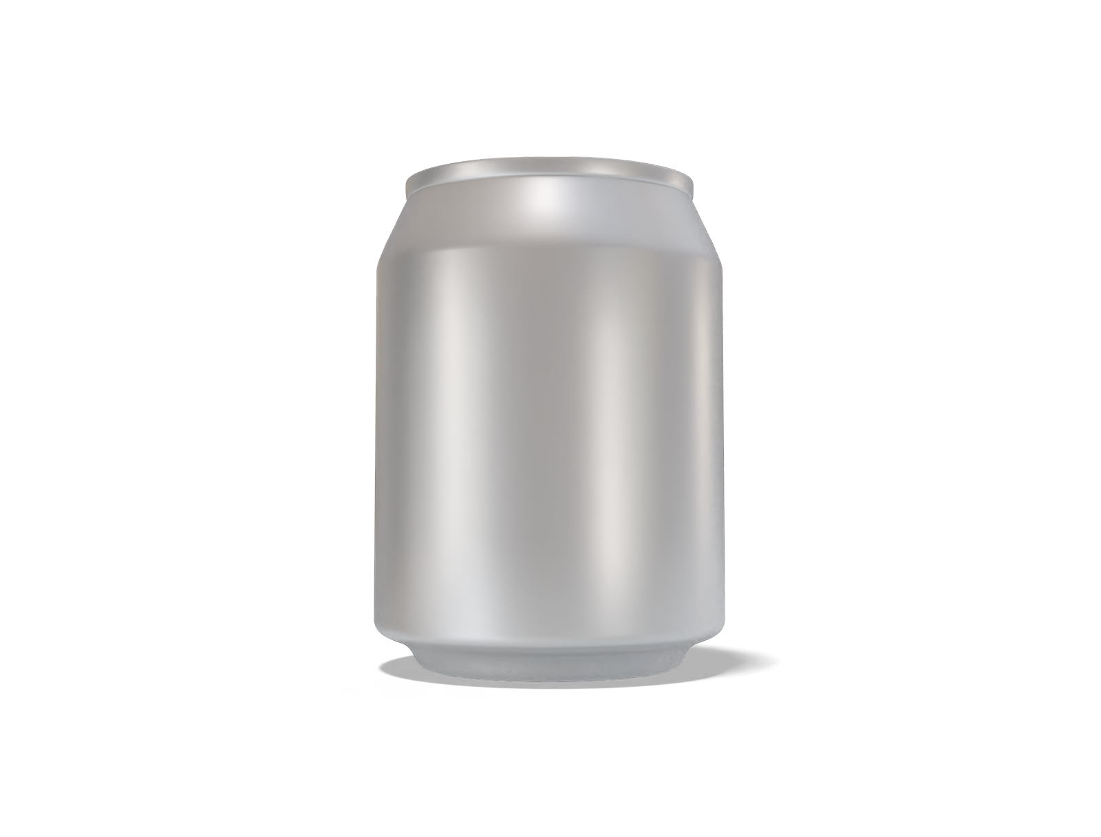 237 ml mini juice can — Matte metal