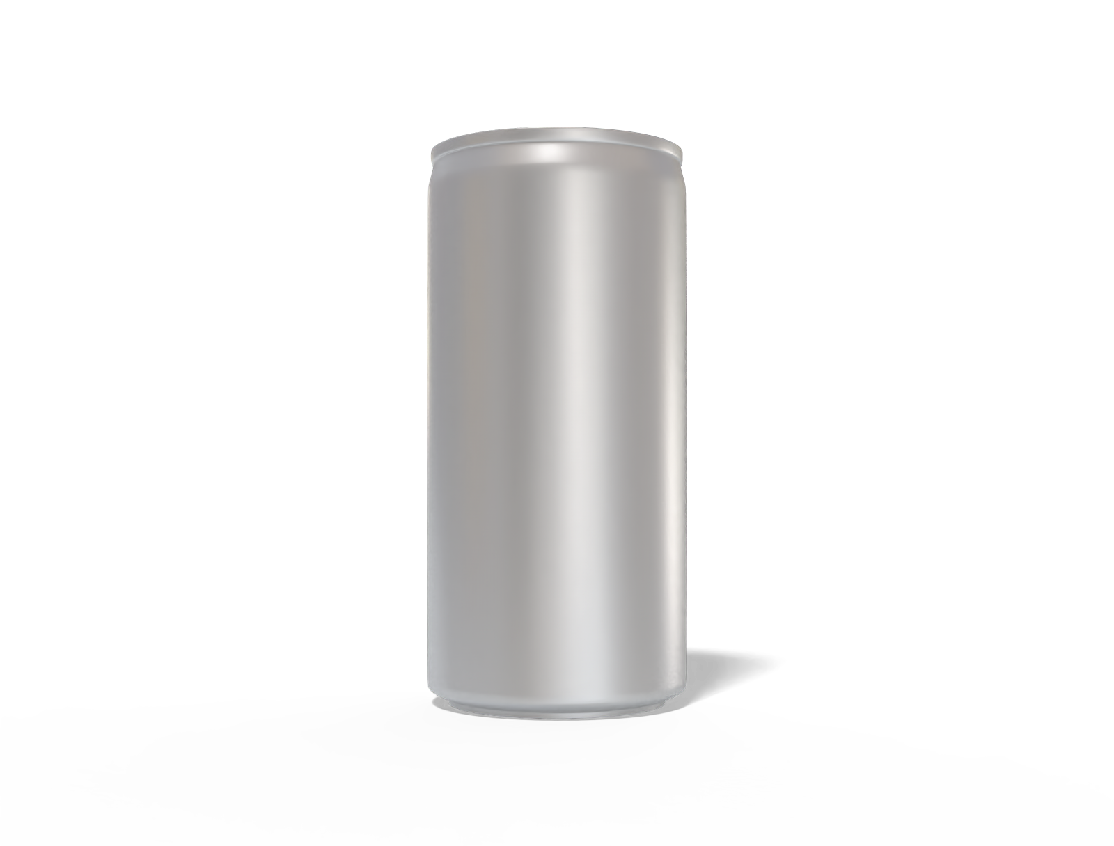 200 ml slim beer can — Matte metal