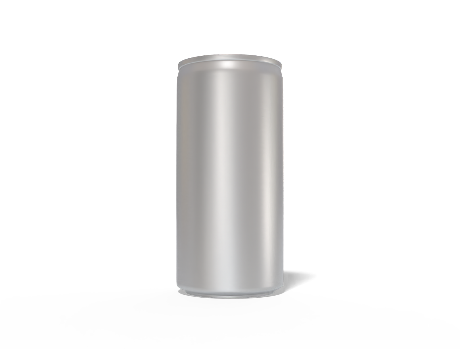 200 ml slim energy drink can — Matte metal
