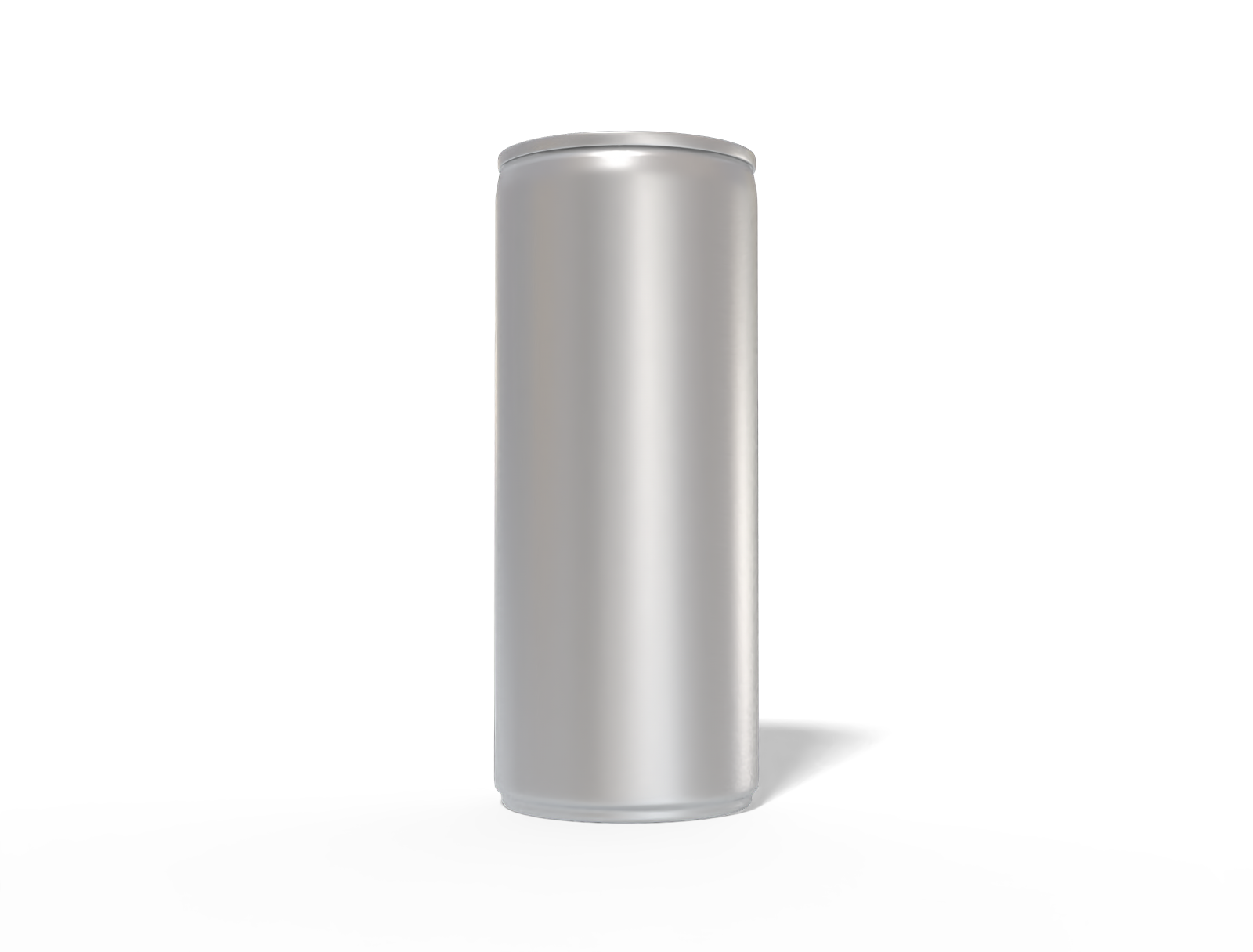 250 ml slim beer can — Matte metal