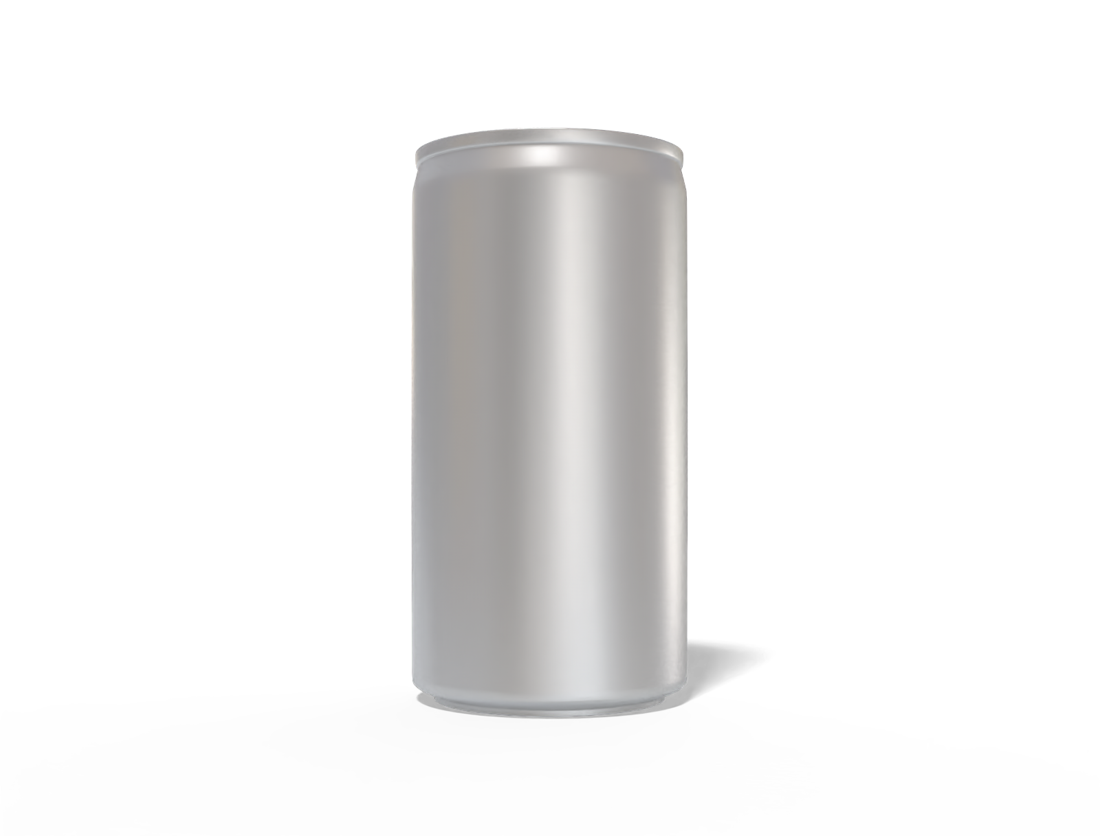 185 ml slim beer can — Matte metal