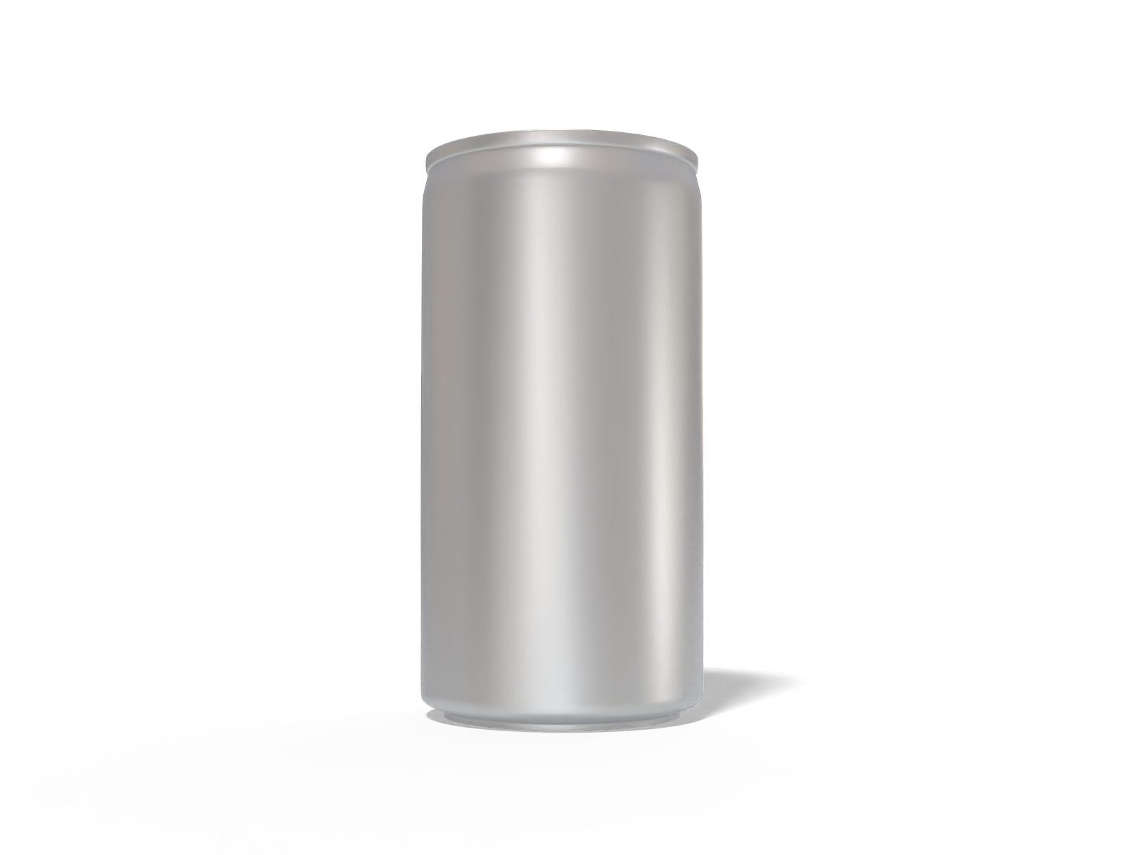 185 ml slim energy drink can — Matte metal