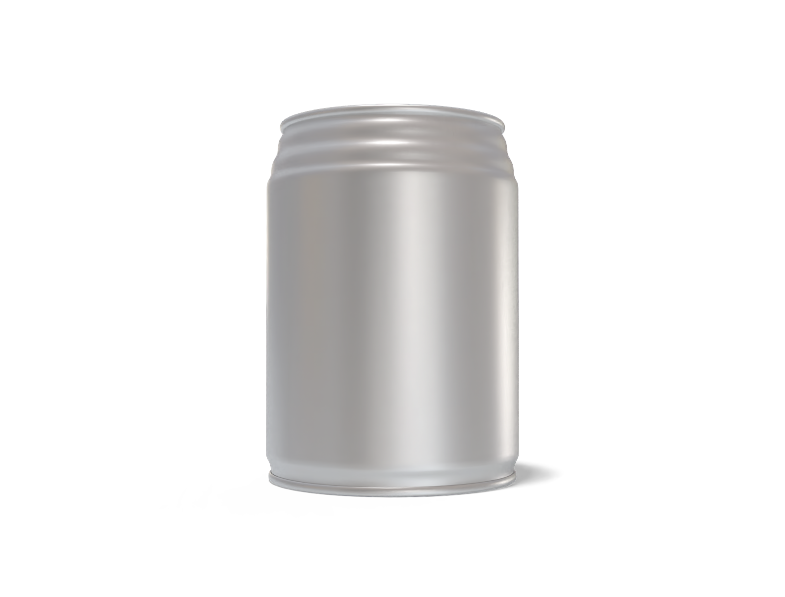 245 ml beer can — Matte metal