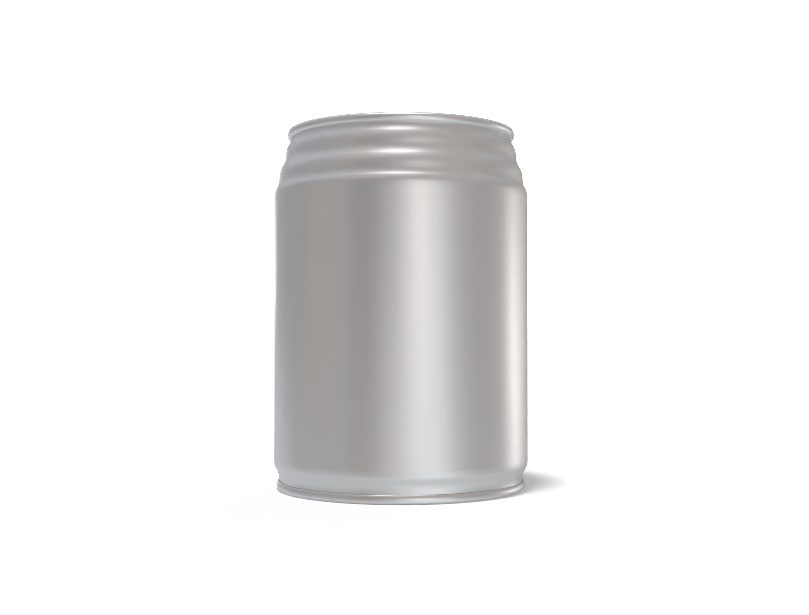 245 ml energy drink can — Matte metal