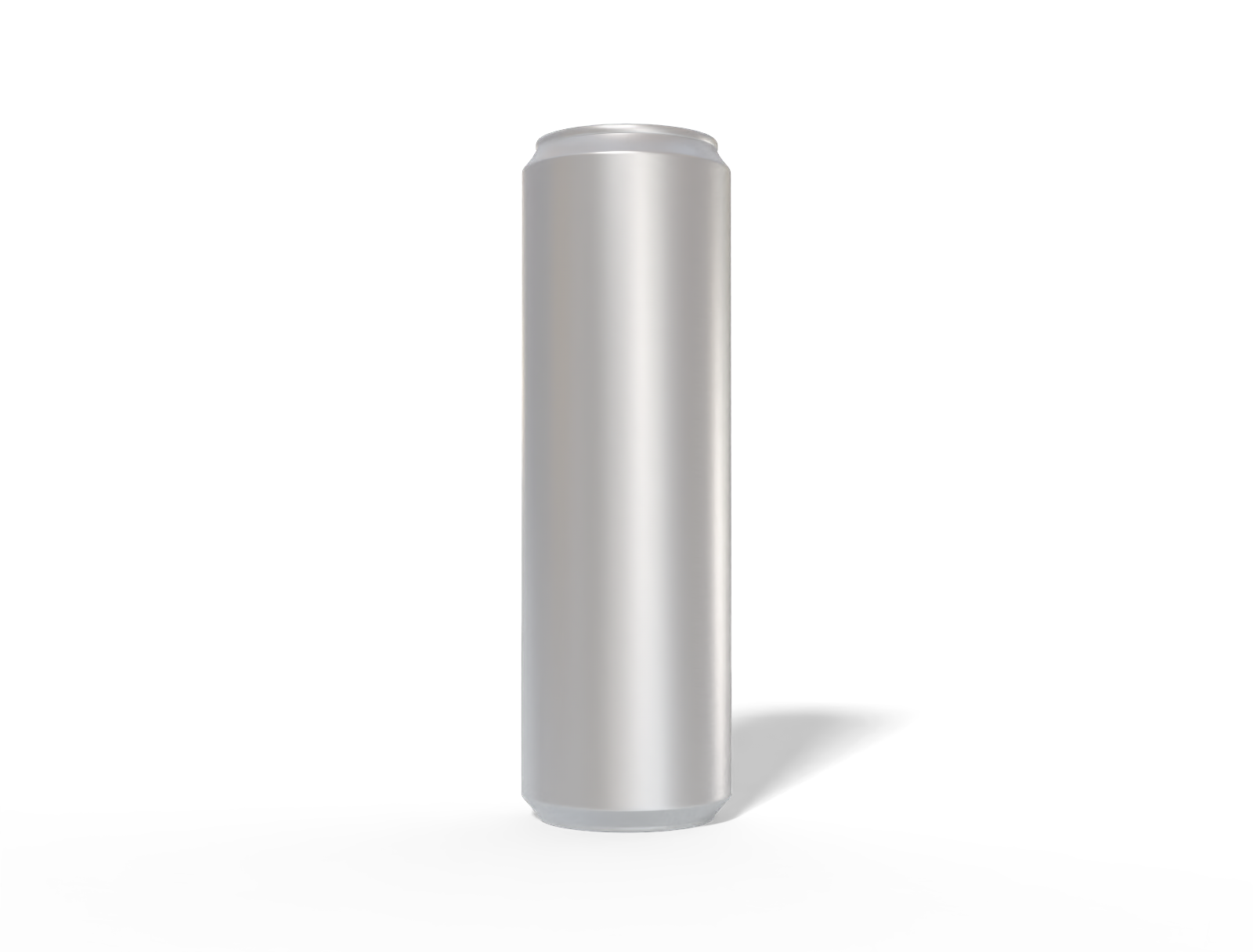 500 ml beer can — Matte metal