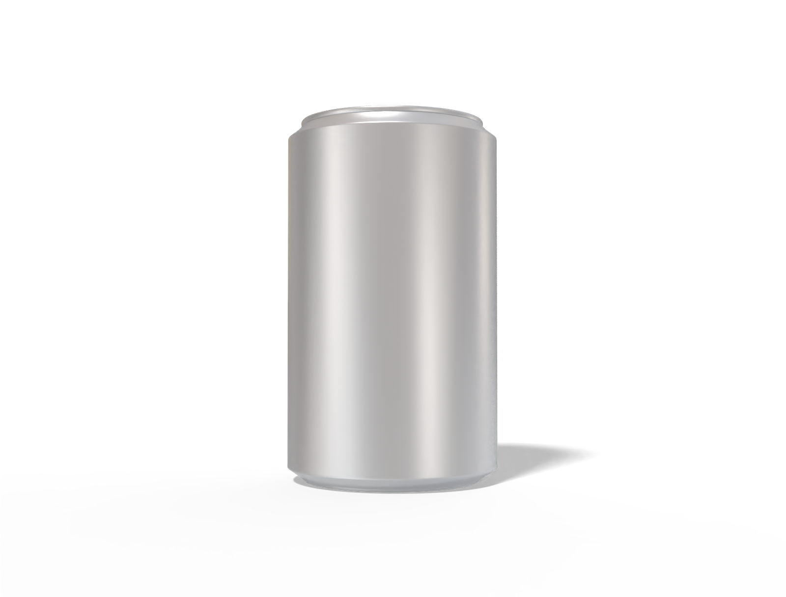 200 ml aluminum beer can — Matte metal