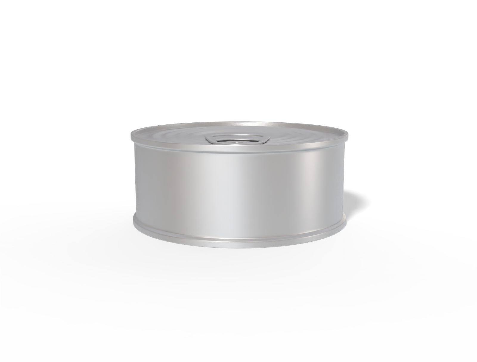 Round food can — Matte metal