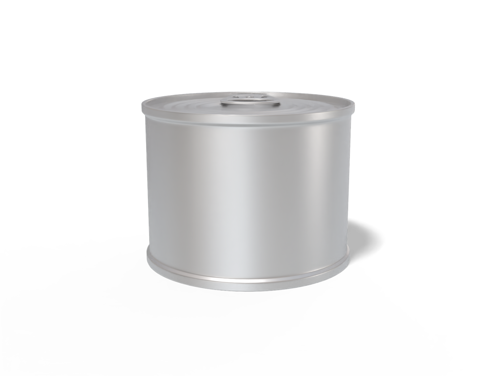 Round tin can — Matte metal
