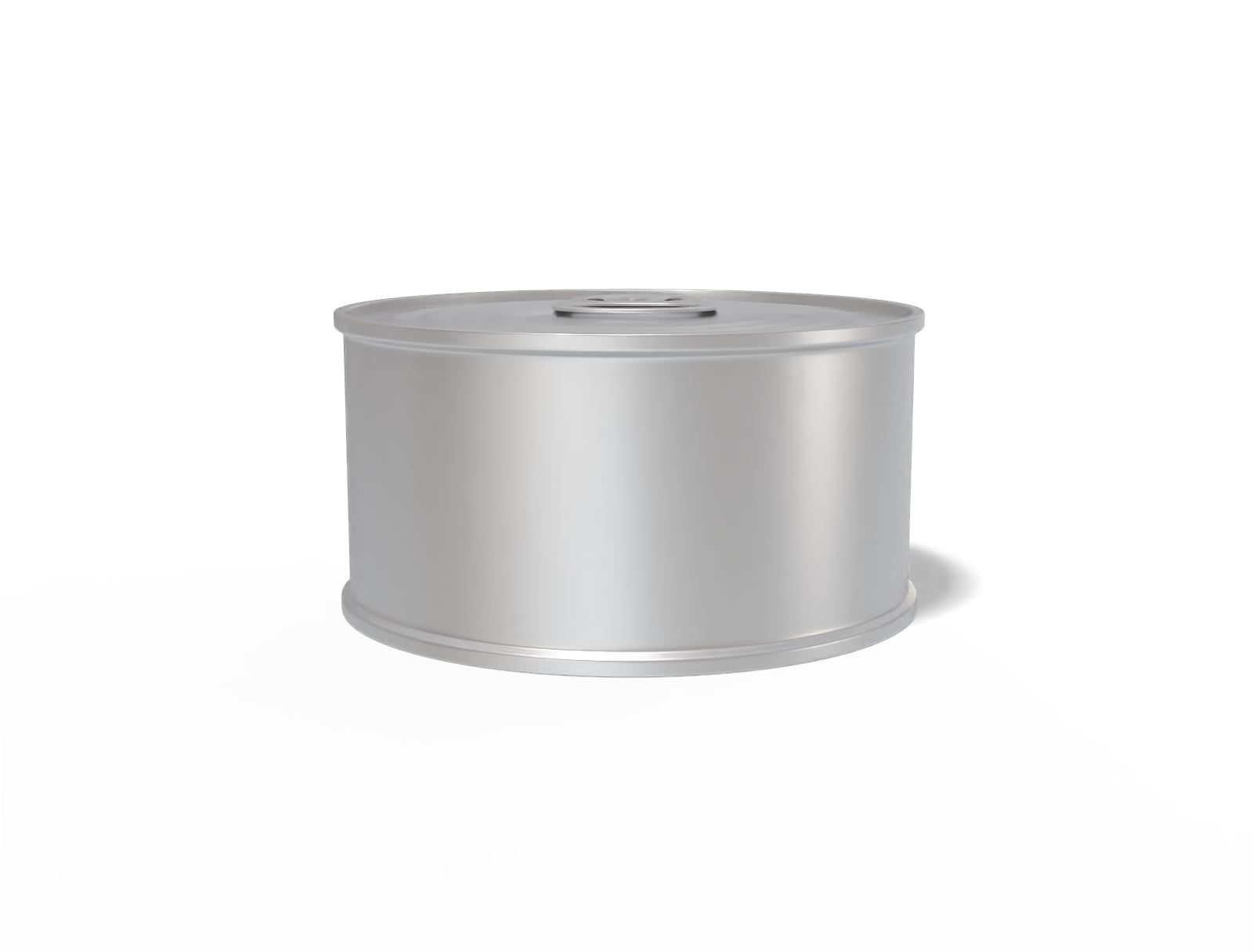 Round tin can — Matte metal