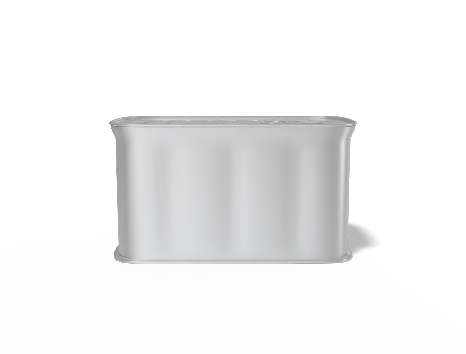 Food tin can — Matte metal