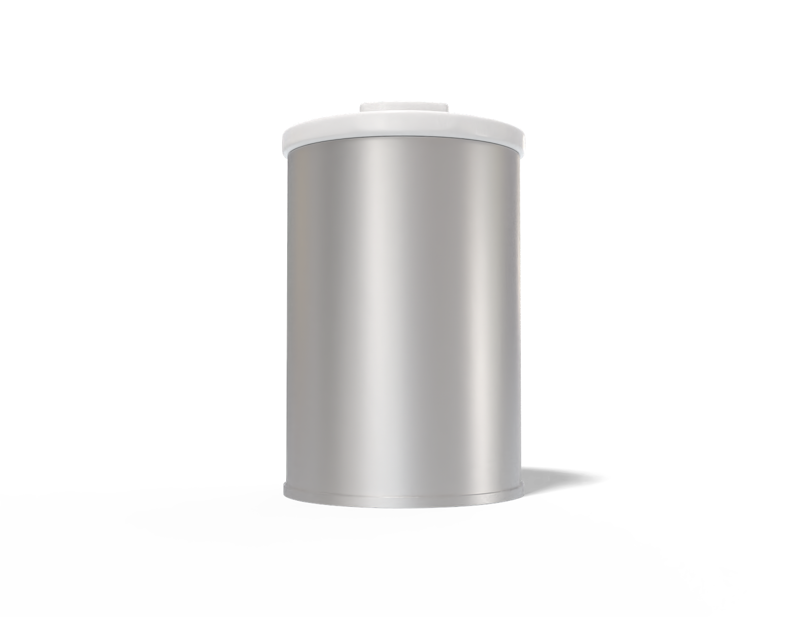 Round tin can — Matte metal