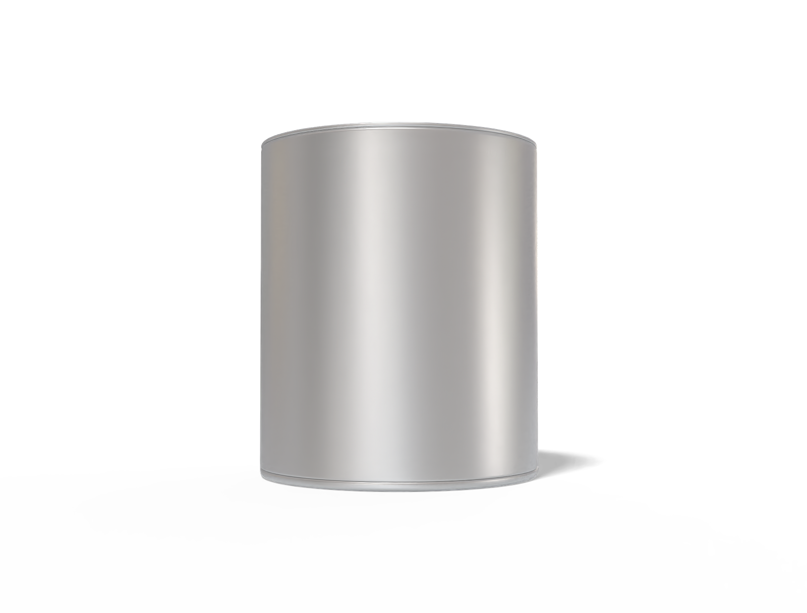 Powder tin can — Matte metal