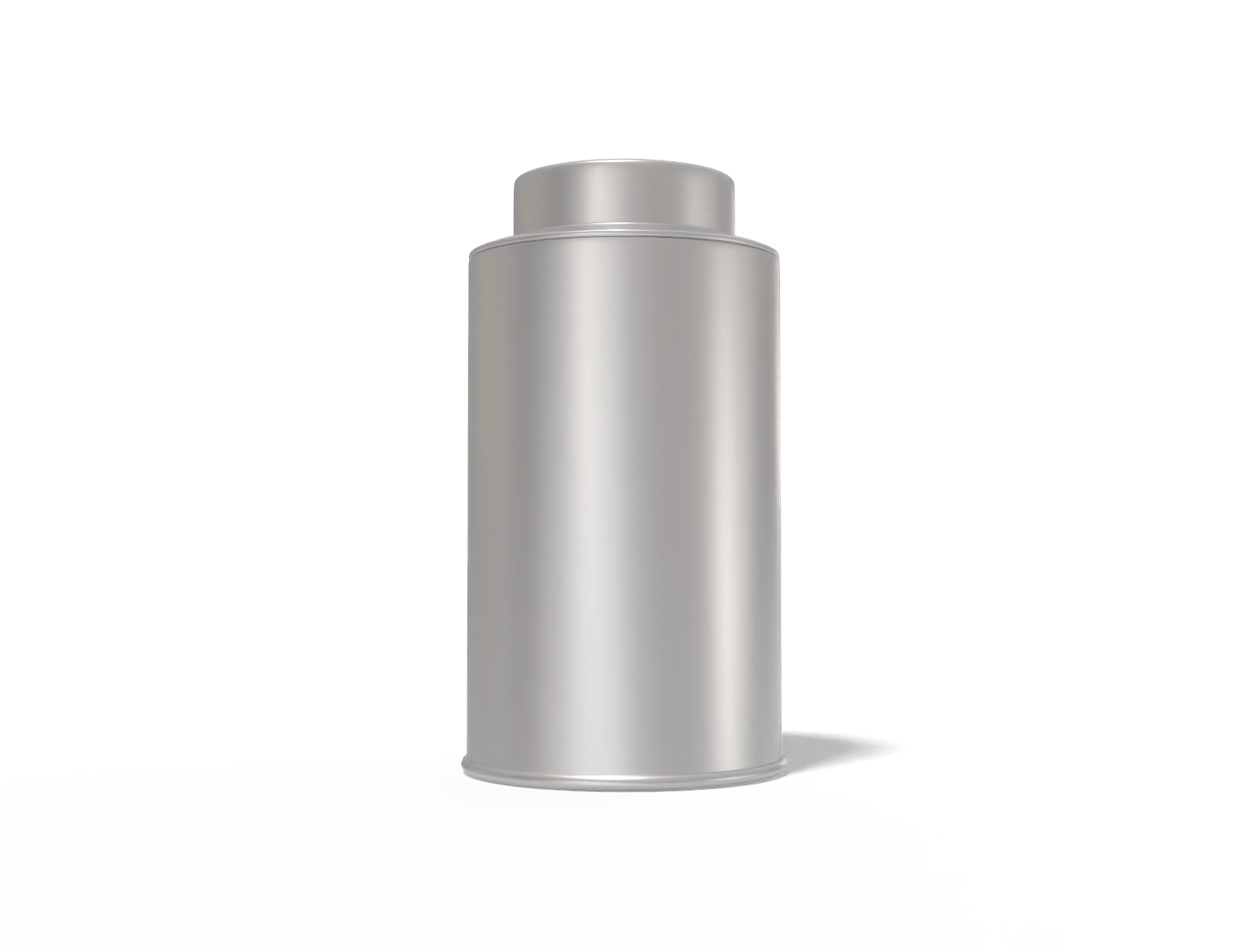 Tea tin can — Matte metal