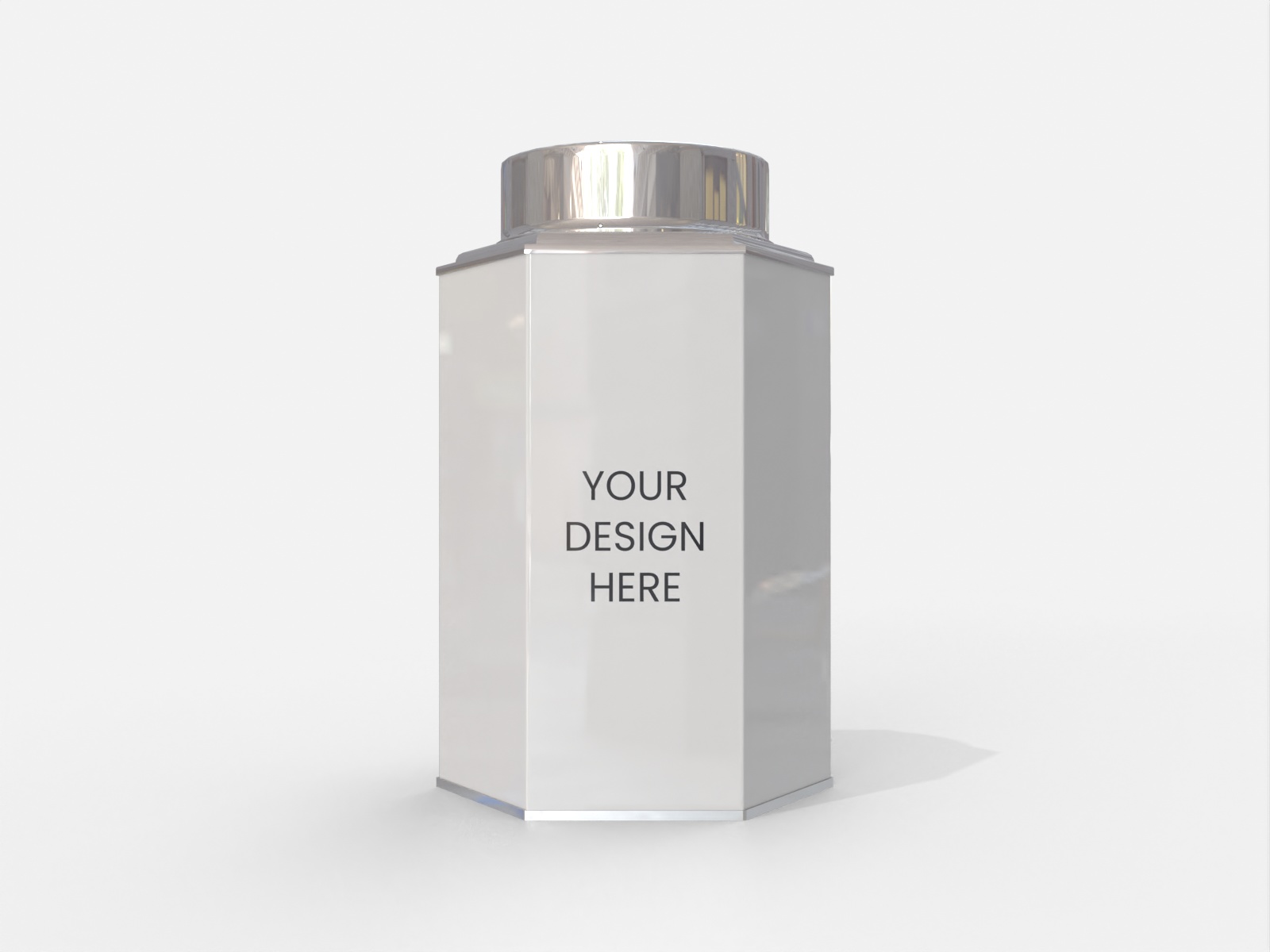 Tea tin can — Matte metal