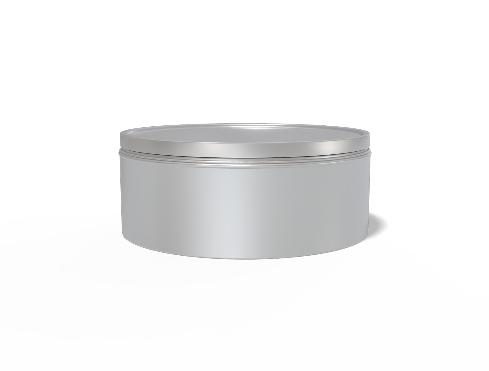 Round tin can — Matte metal