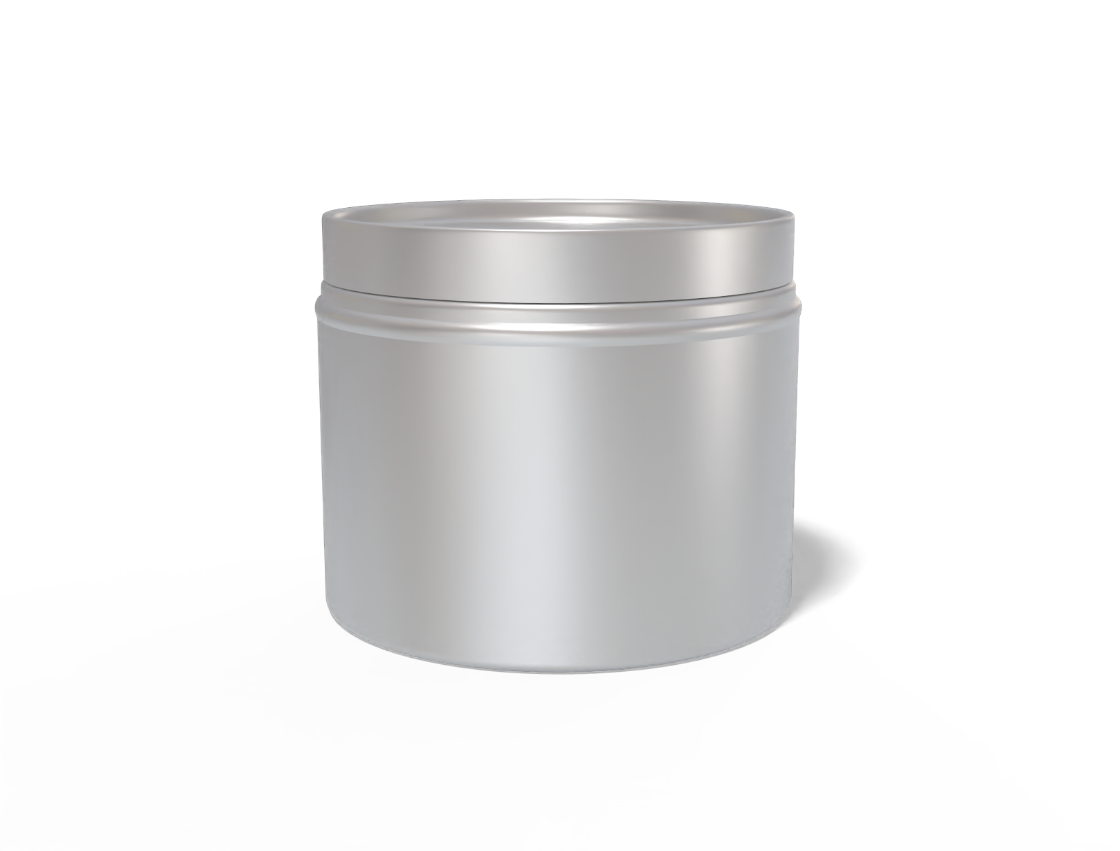 Round tin can — Matte metal