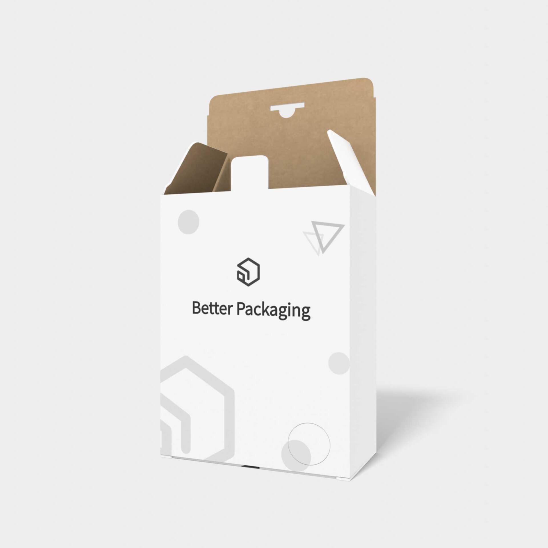 Double tray boxes snap lock tuck end — White paperboard