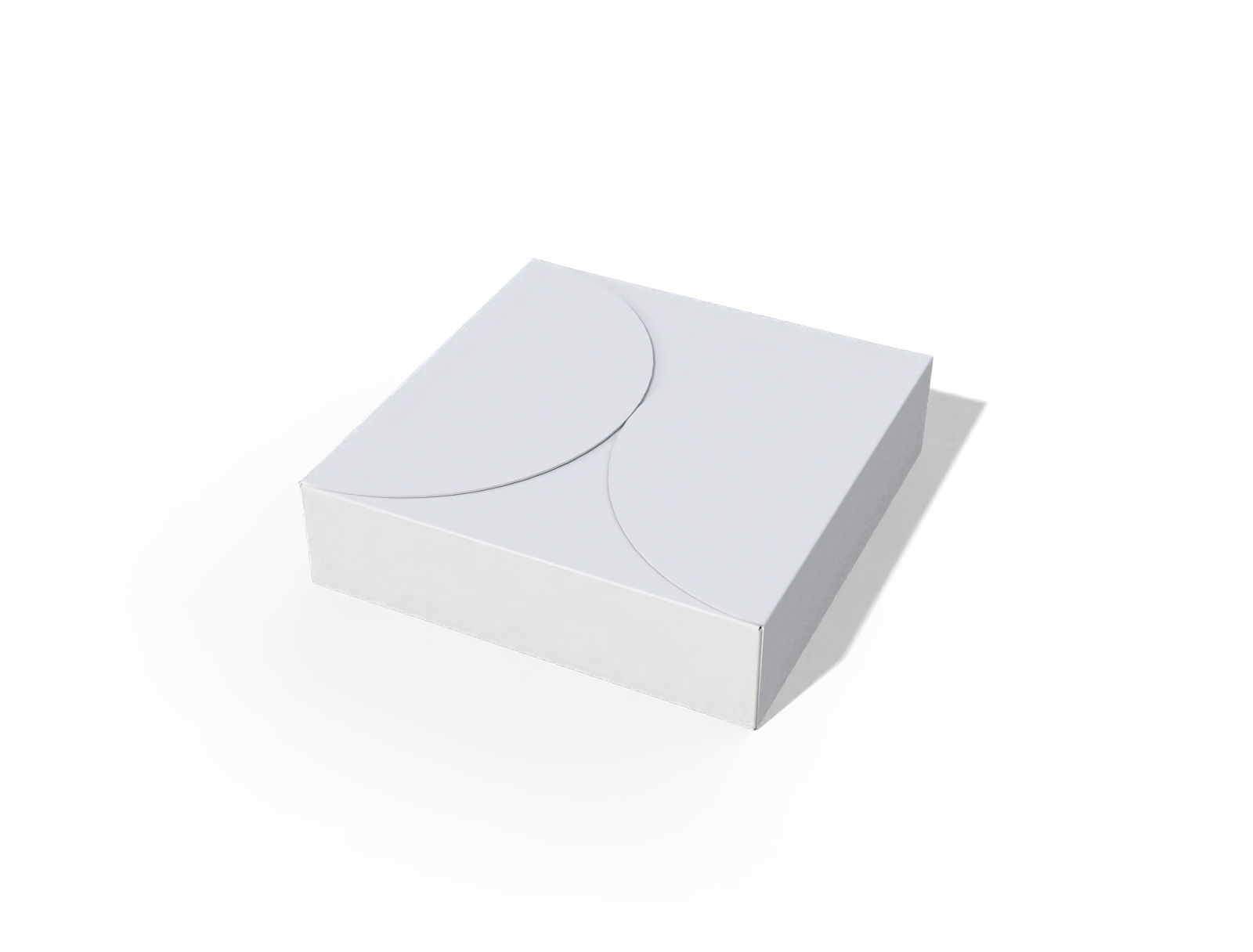 Spare food tray box — White paperboard