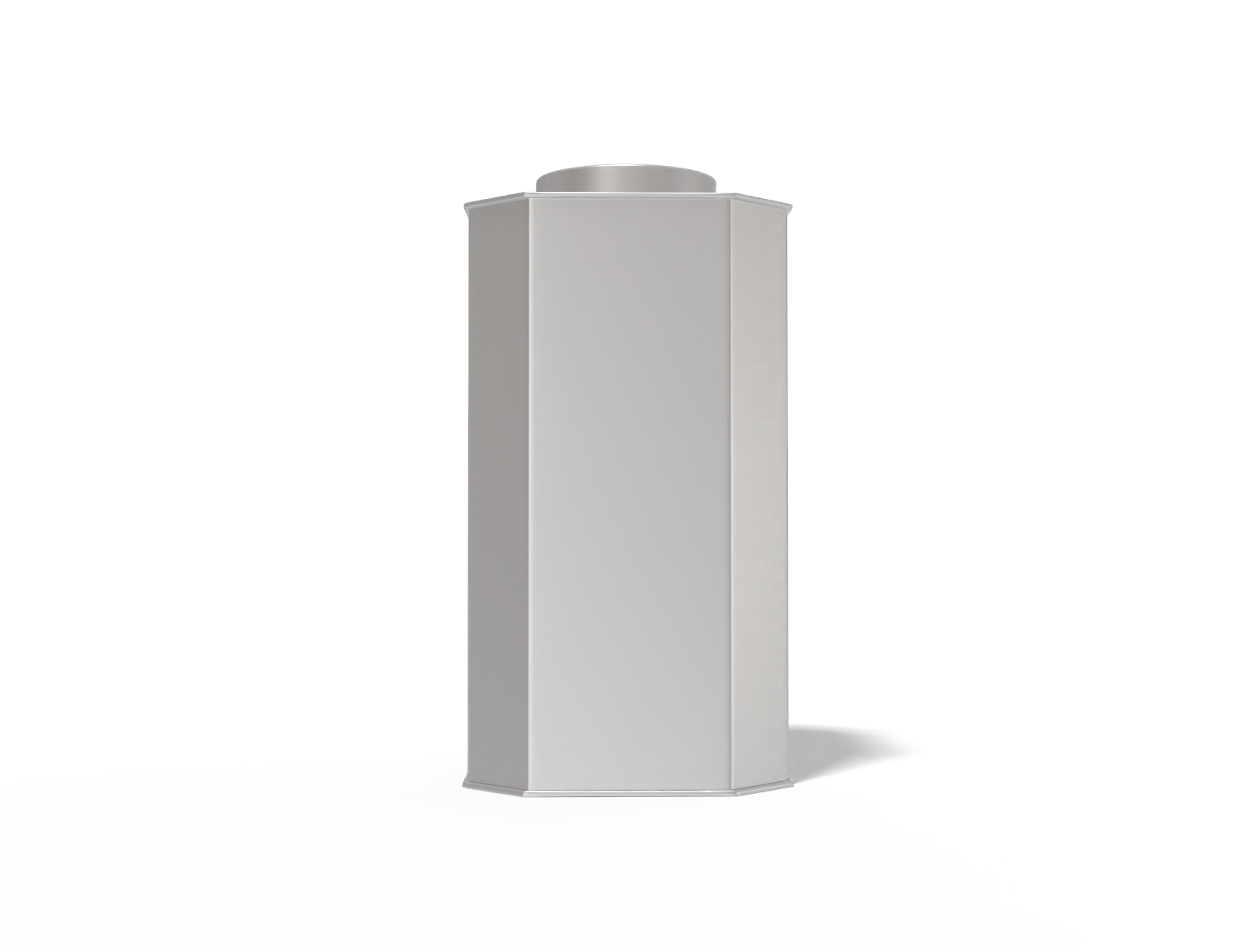 Tea tin can — Matte metal