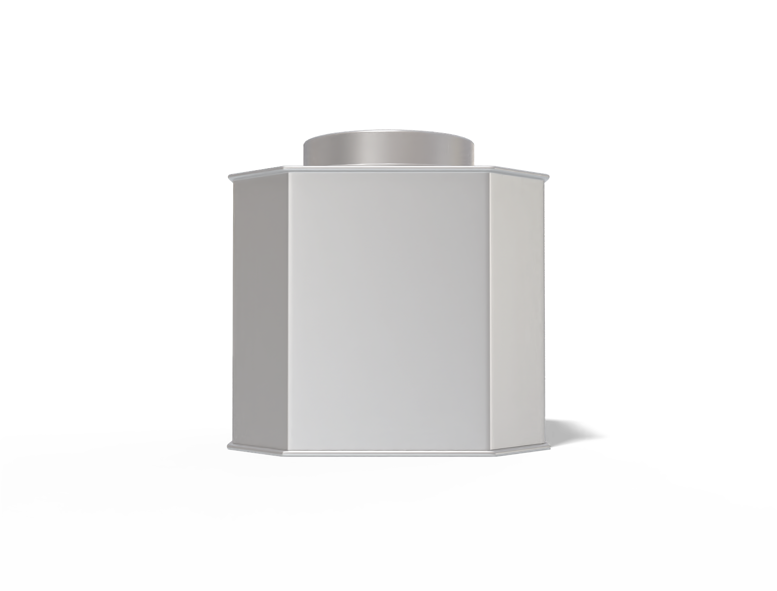 Tea tin can — Matte metal