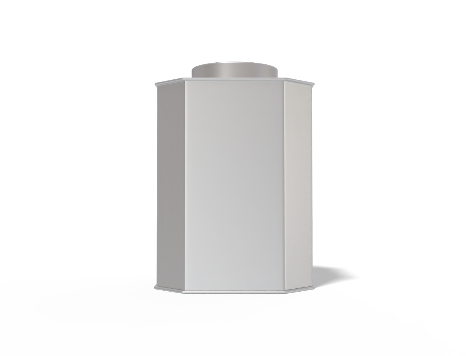 Tea tin can — Matte metal