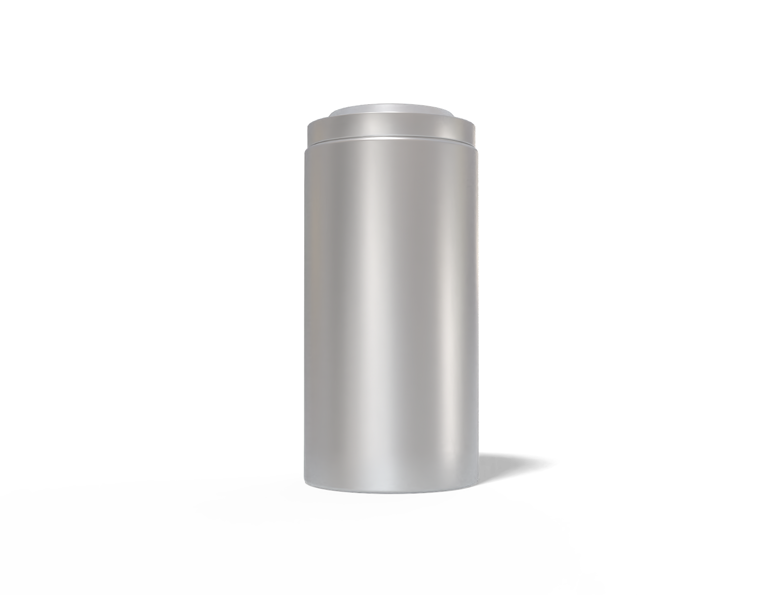 Tea tin can — Matte metal