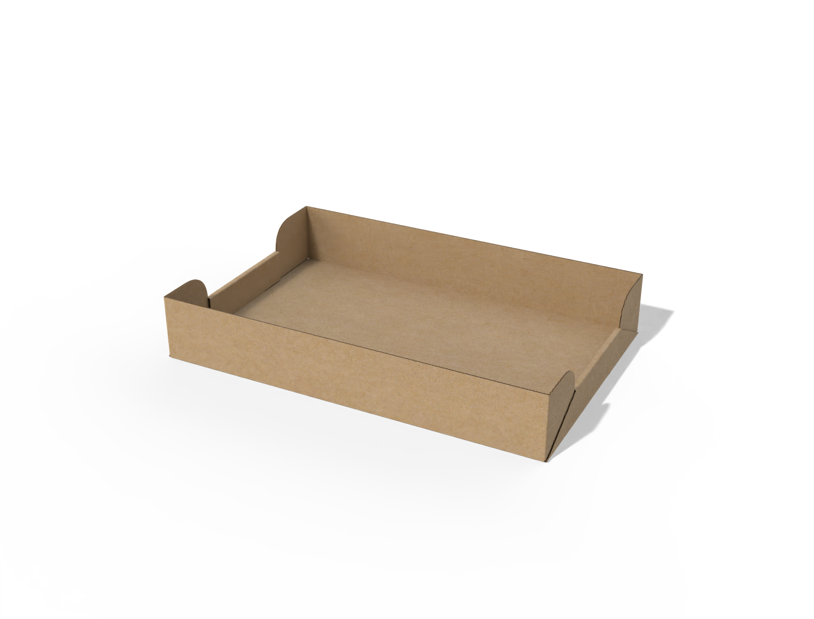 Hot dog tray box — White paperboard